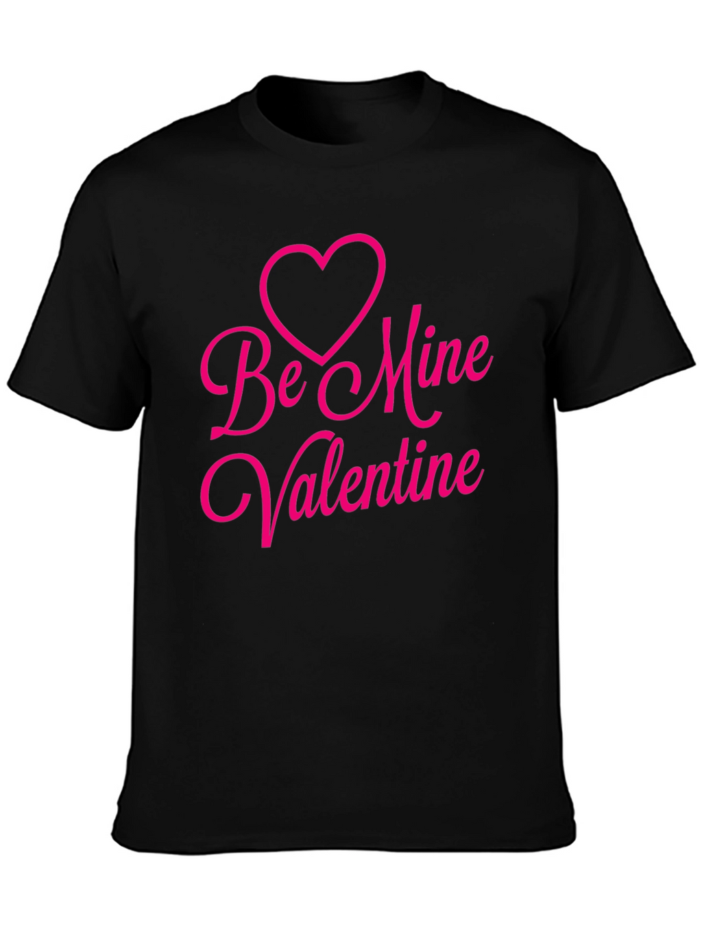 Be Mine Valentine Black T-Shirt