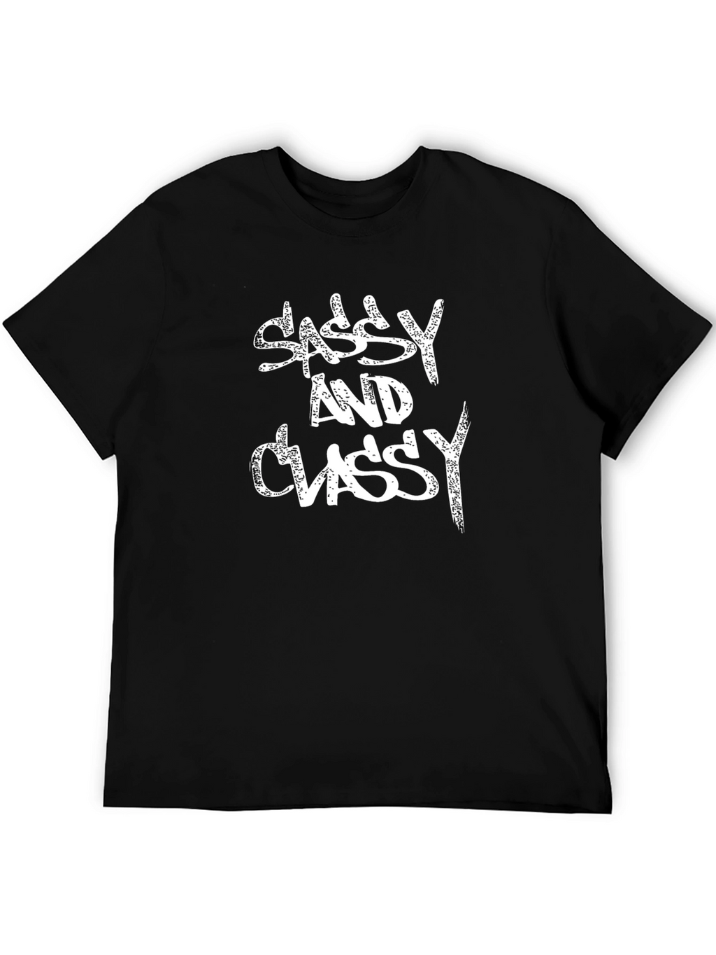 Sassy and Classy Black Graphic Tee