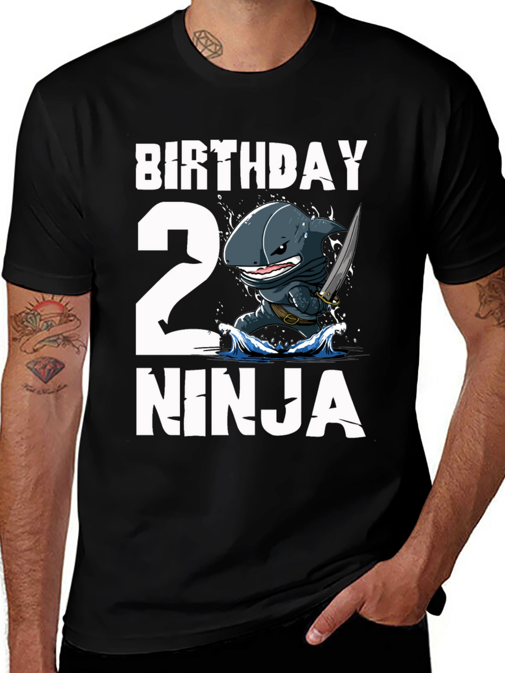 Birthday 2 Ninja Shark T-Shirt