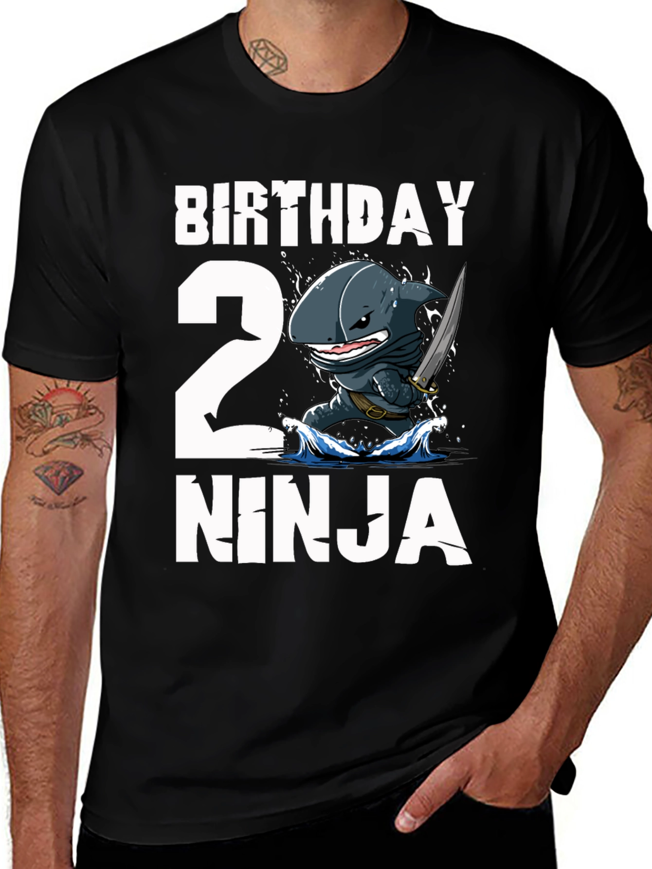 Birthday 2 Ninja Shark T-Shirt