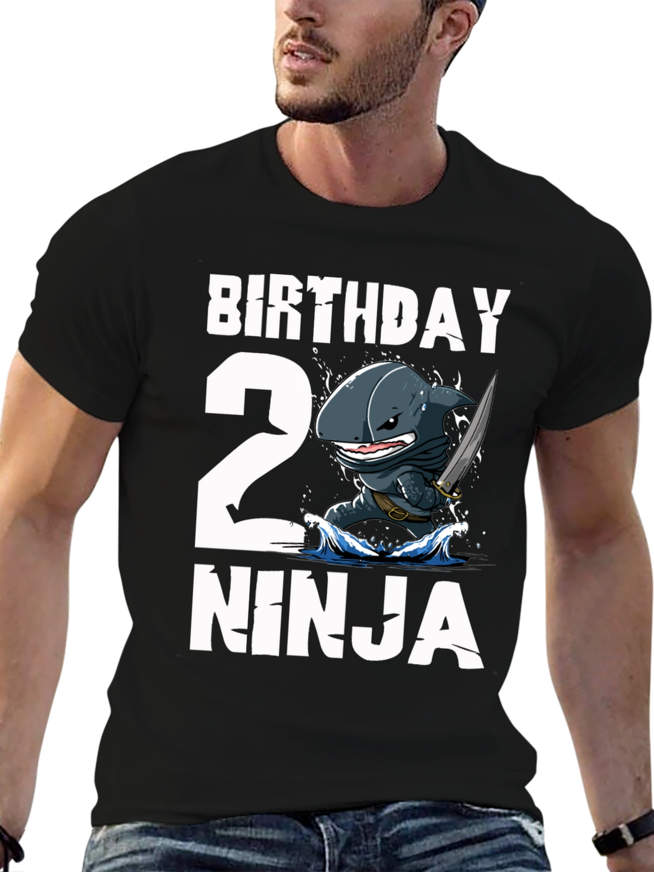 Birthday 2 Ninja Shark T-Shirt