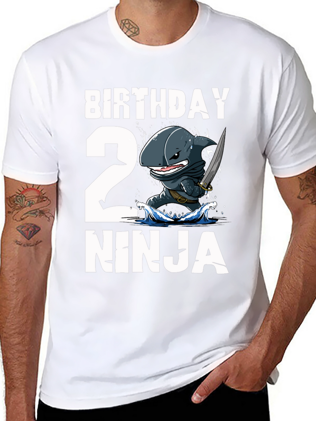 Birthday 2 Ninja Shark T-Shirt
