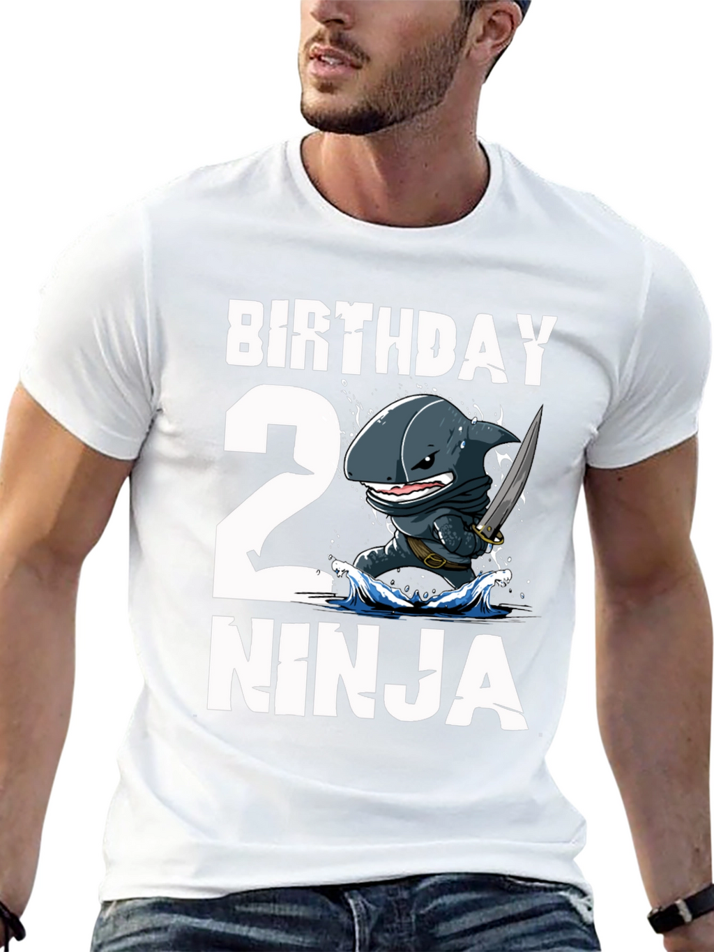Birthday 2 Ninja Shark T-Shirt