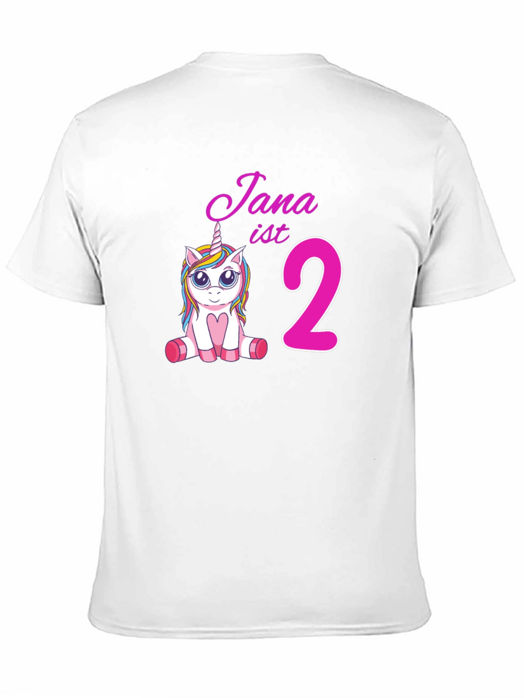 Jana is 2 Unicorn Birthday T-Shirt