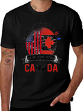 USA/Canada Flag Graphic Tee