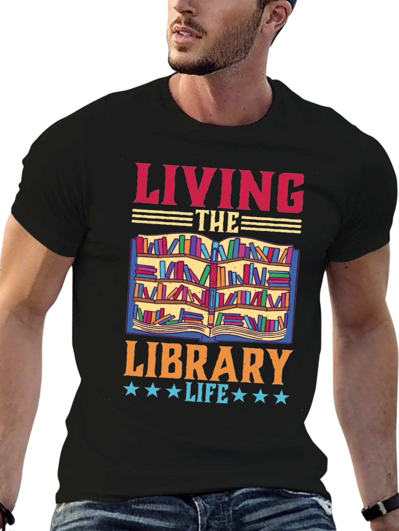 Living The Library Life T-Shirt