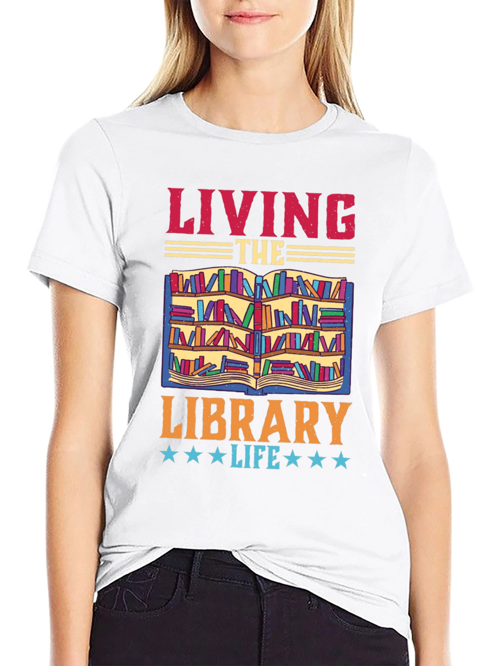 Living The Library Life T-Shirt