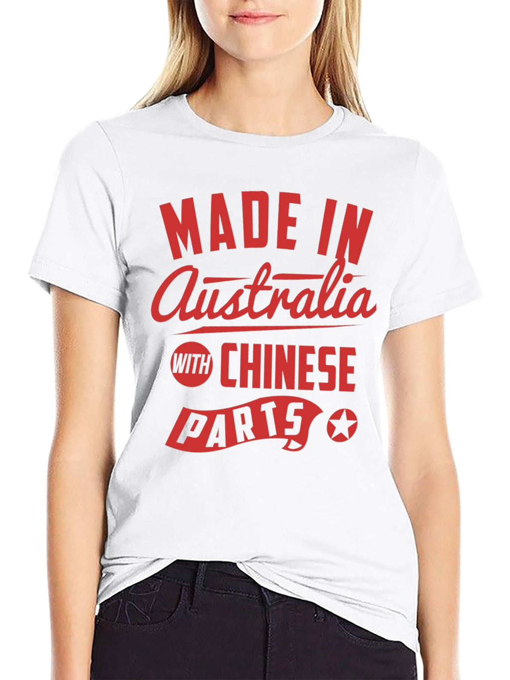 Made In Australia with Chinese Parts Graphic Tee