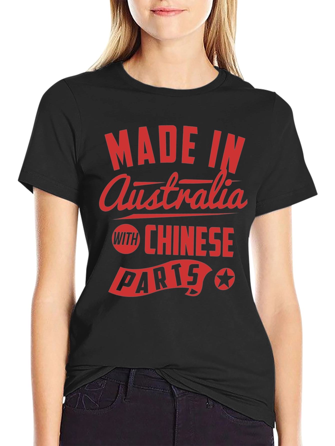 Made In Australia with Chinese Parts Graphic Tee