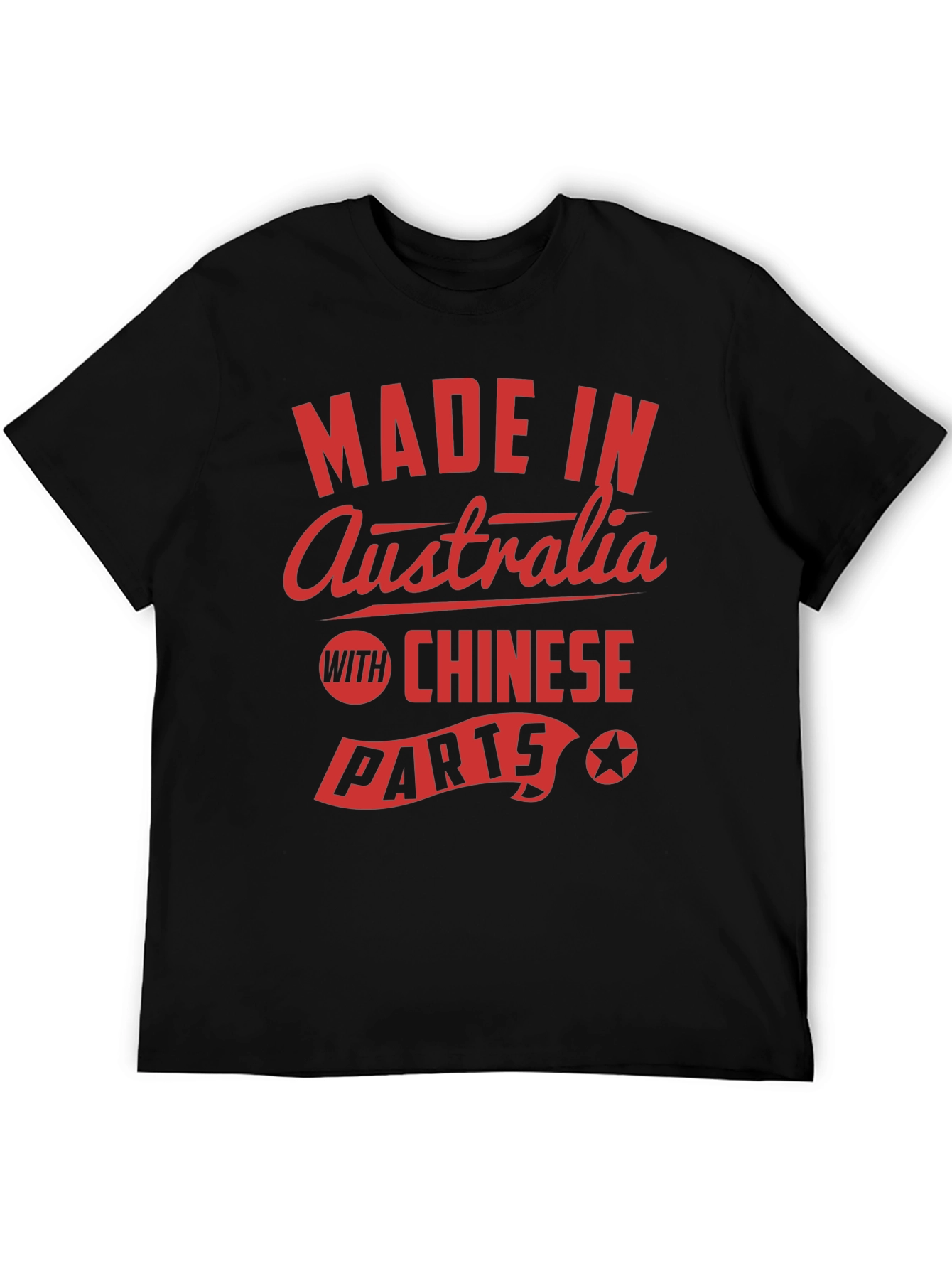 Made In Australia with Chinese Parts Graphic Tee