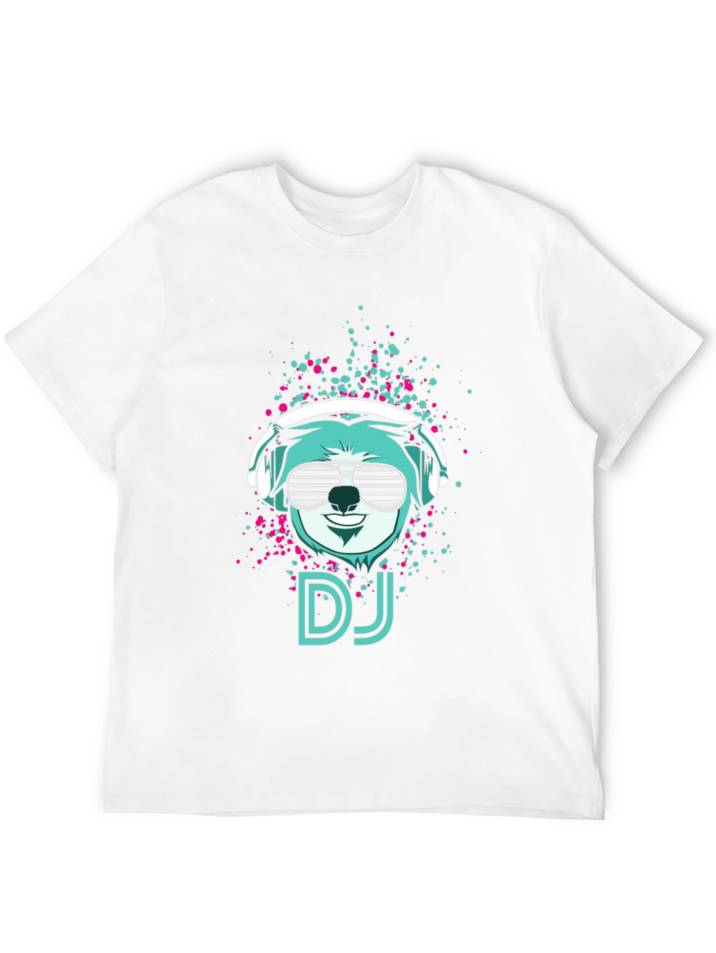 DJ Bear Graphic Tee - Cool Black T-Shirt