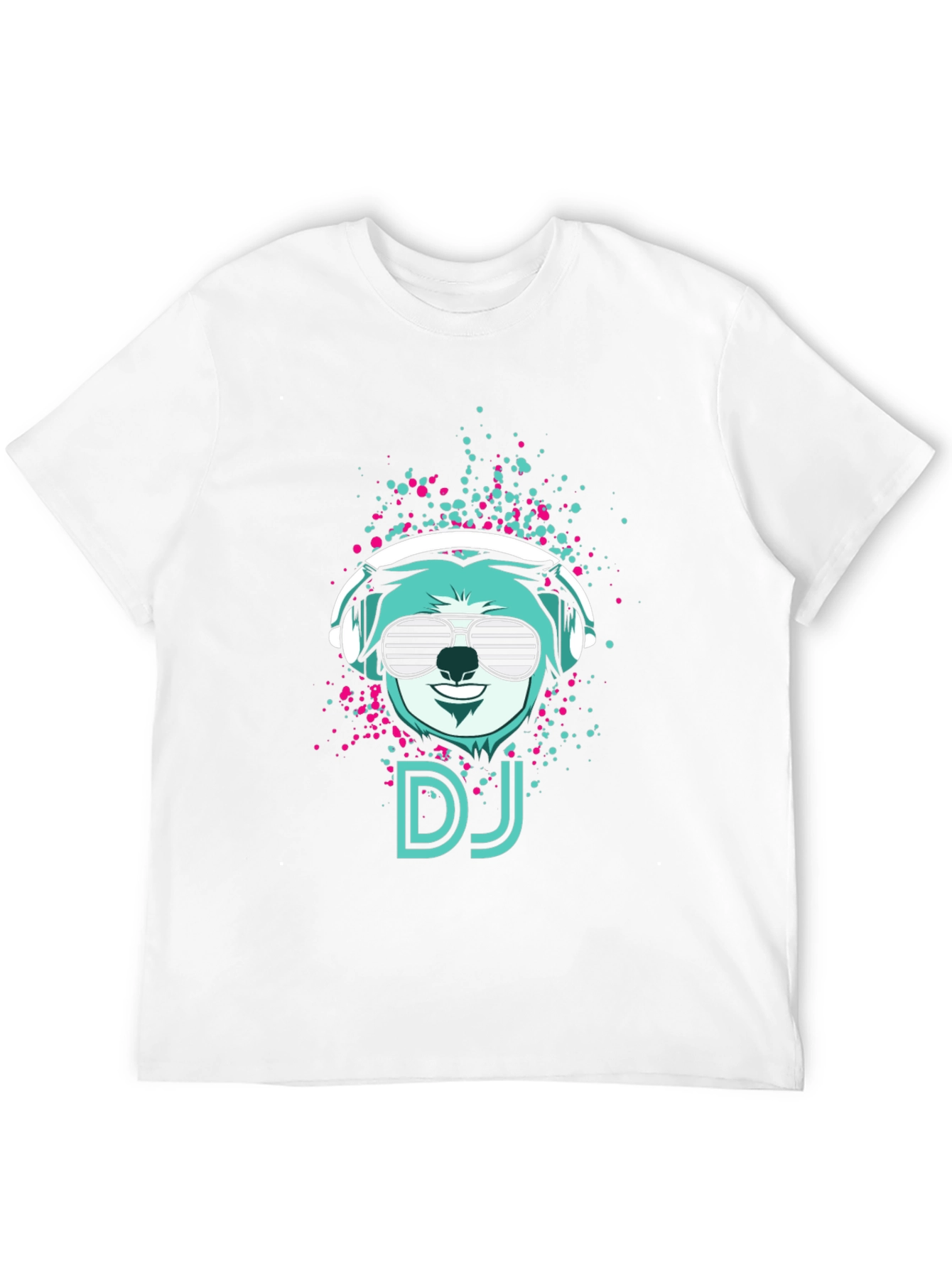 DJ Bear Graphic Tee - Cool Black T-Shirt