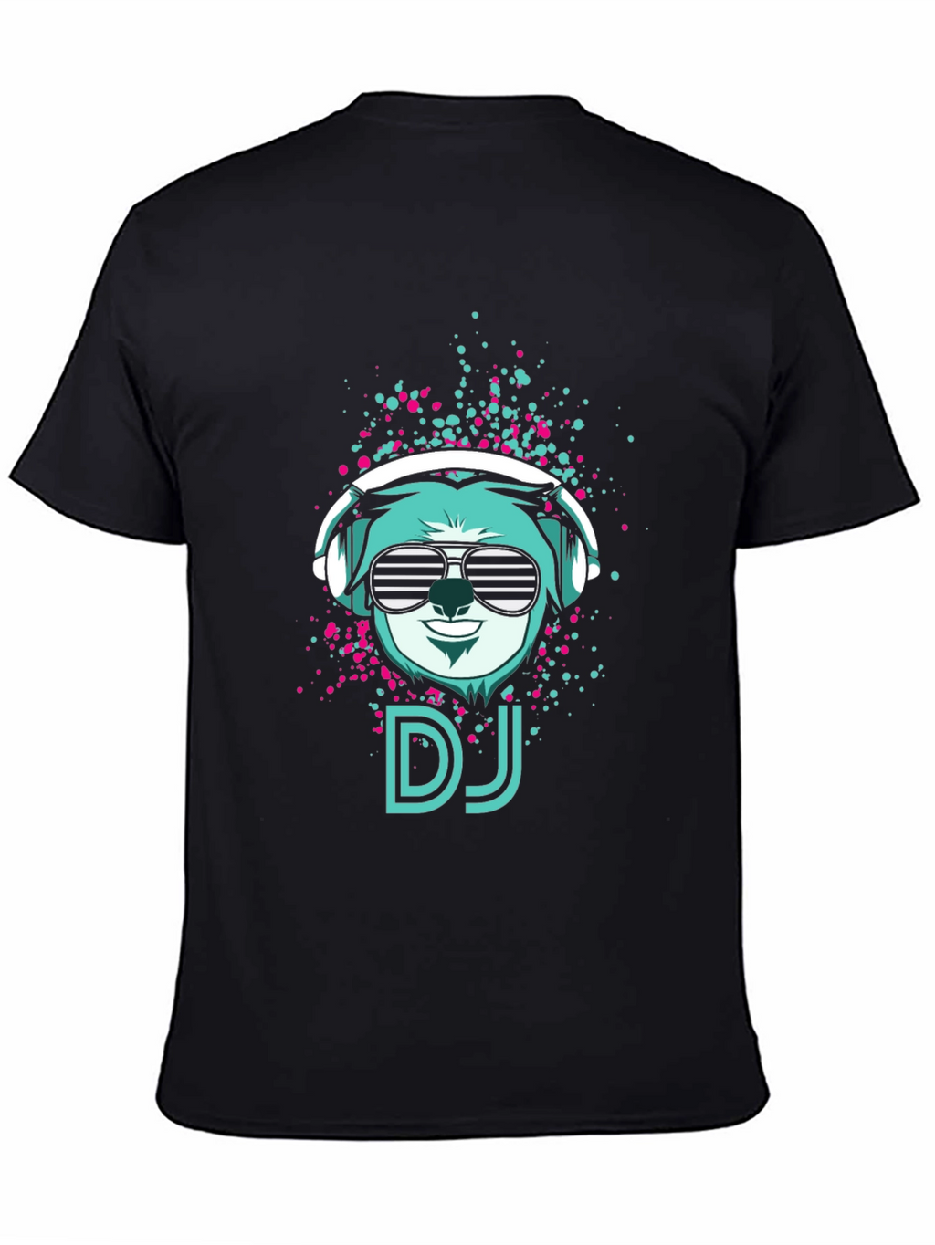 DJ Bear Graphic Tee - Cool Black T-Shirt