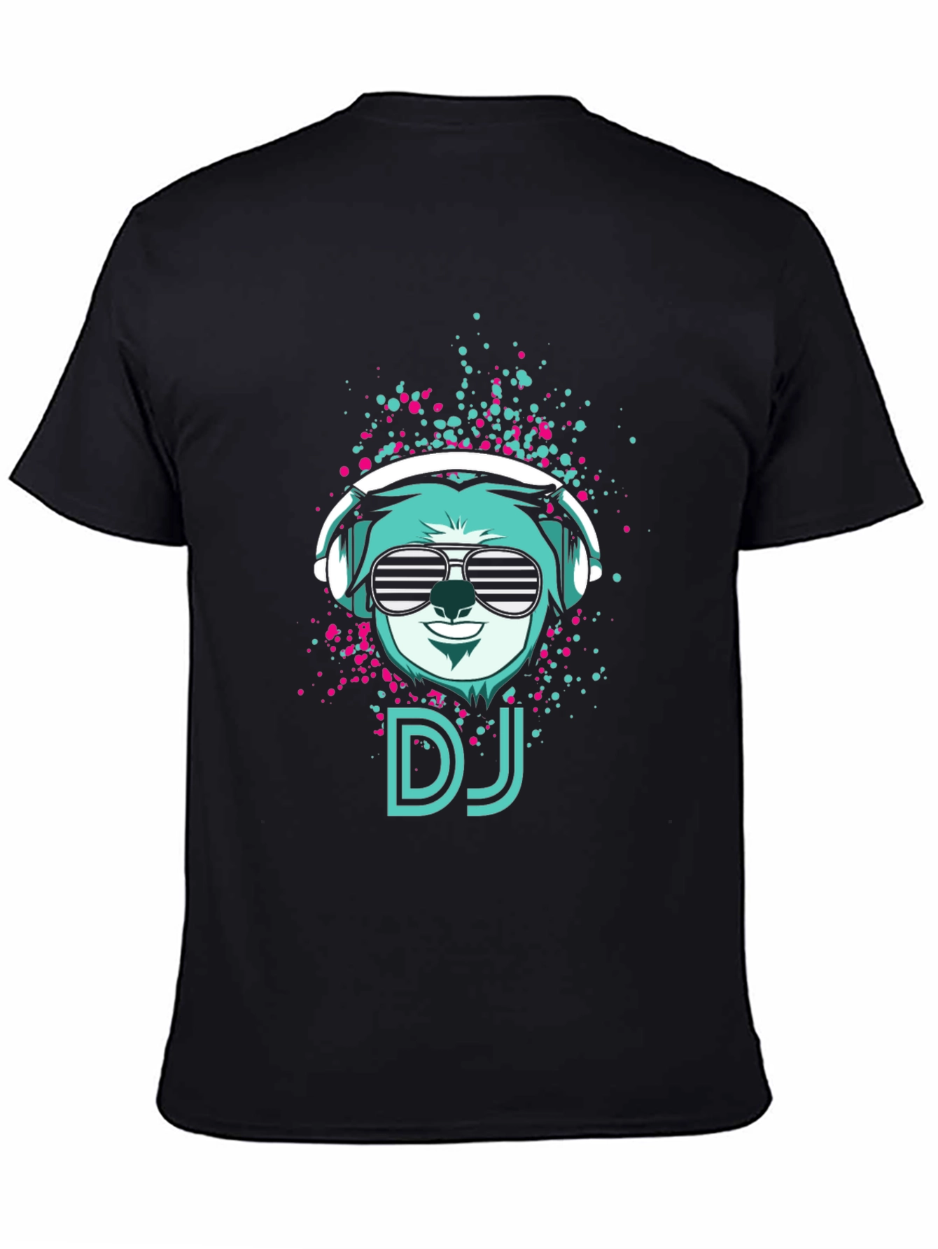 DJ Bear Graphic Tee - Cool Black T-Shirt