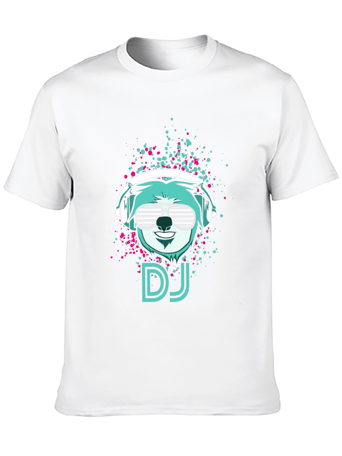 DJ Bear Graphic Tee - Cool Black T-Shirt