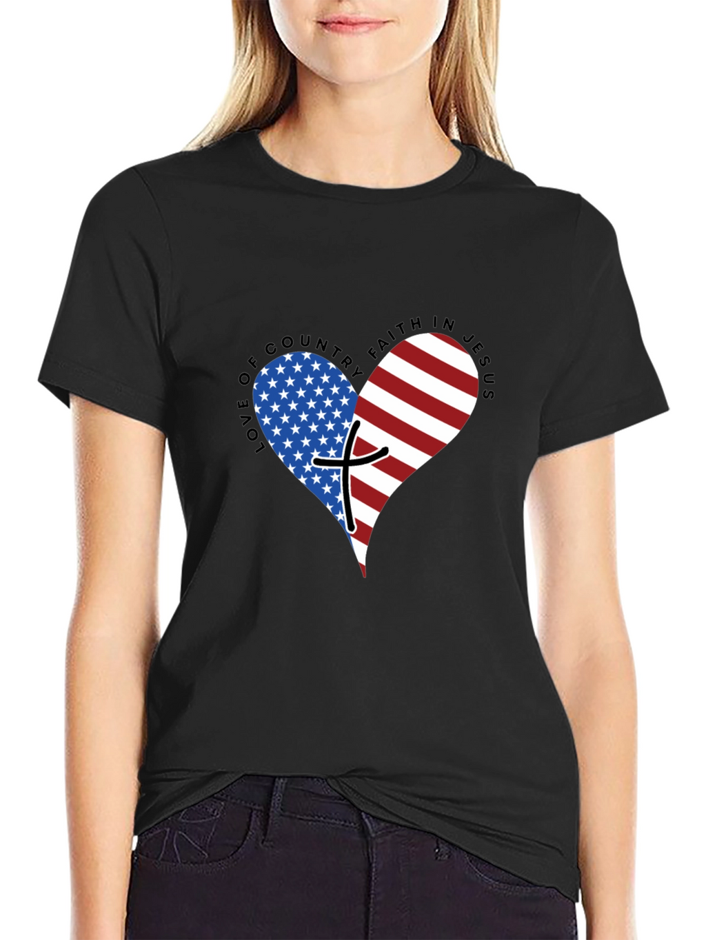 Patriotic Faith Graphic T-Shirt