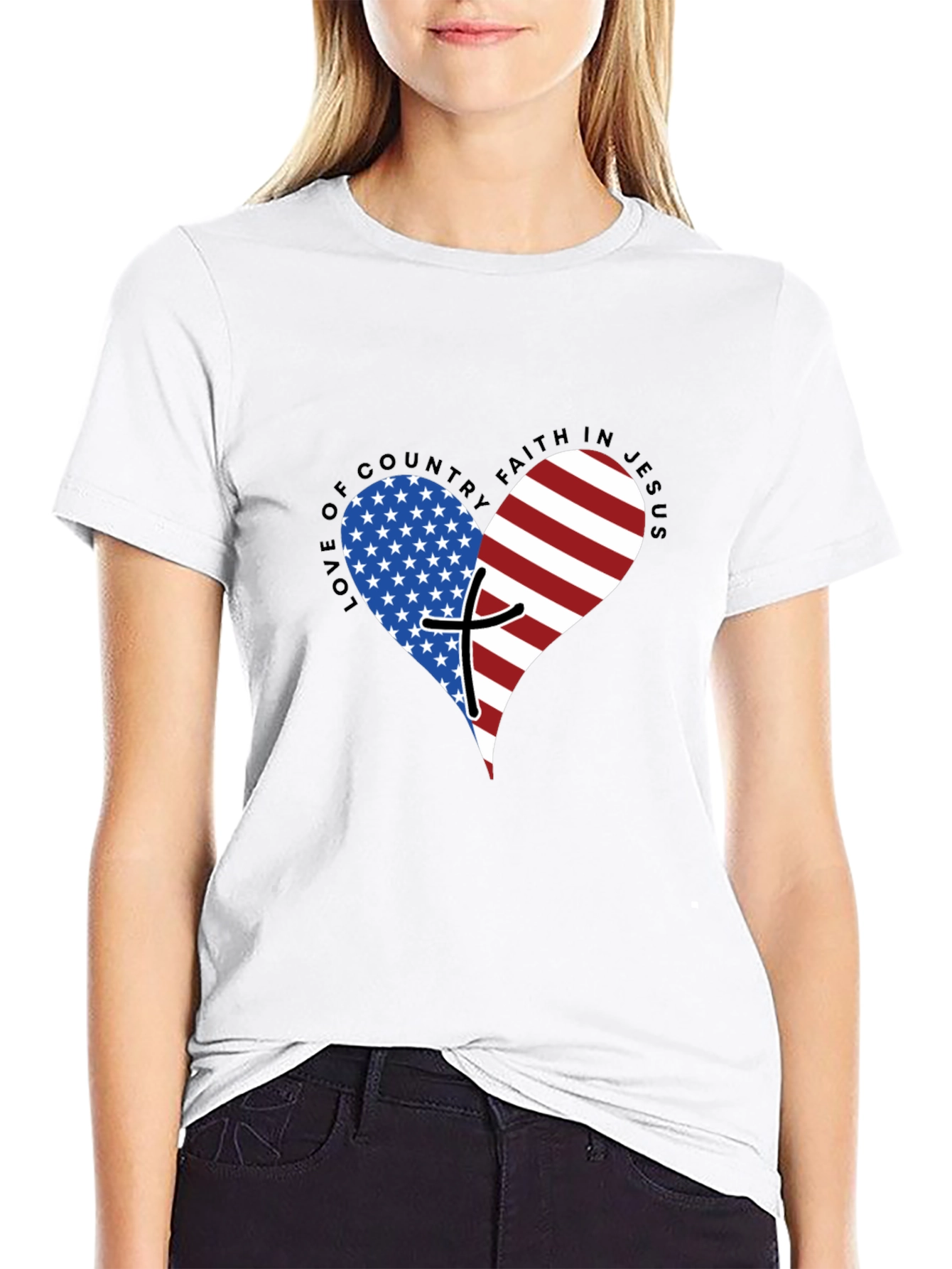 Patriotic Faith Graphic T-Shirt
