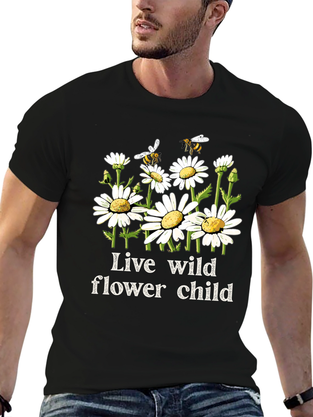 Live Wild Flower Child Graphic Tee