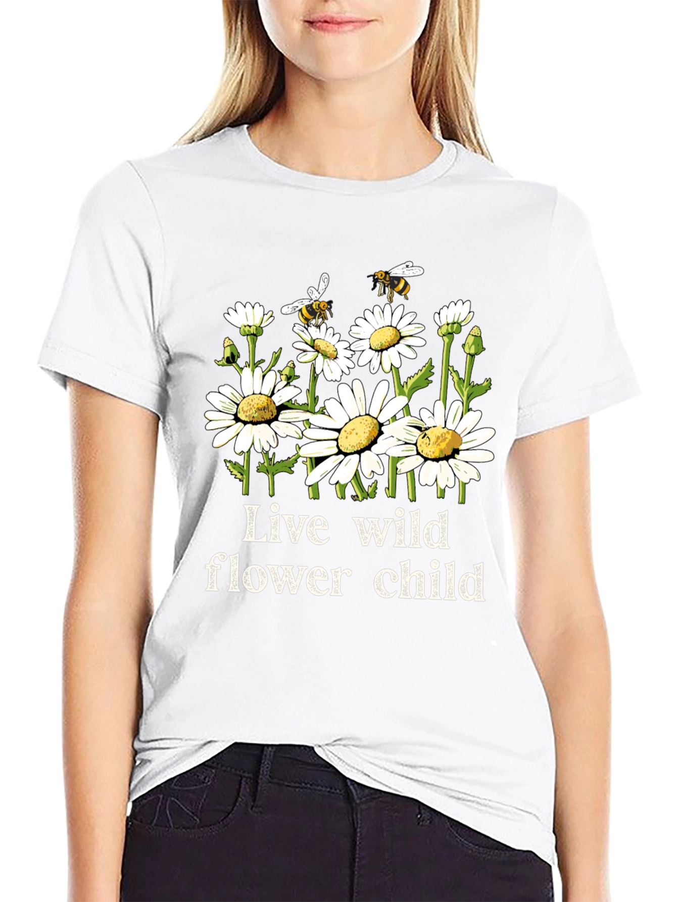 Live Wild Flower Child Graphic Tee