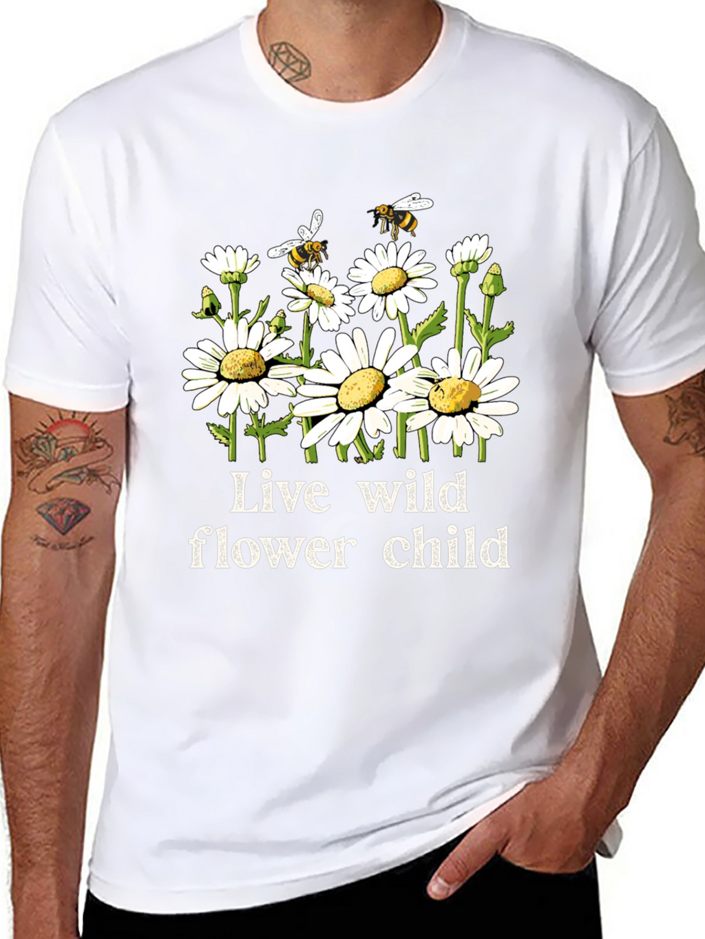 Live Wild Flower Child Graphic Tee