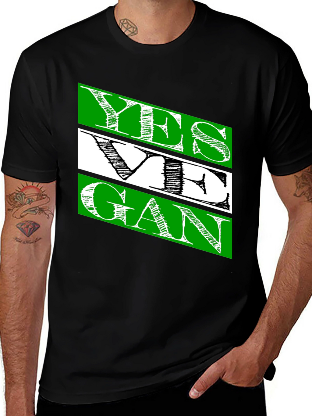 Yes We Gan T-Shirt | Mens Black Cotton Tee