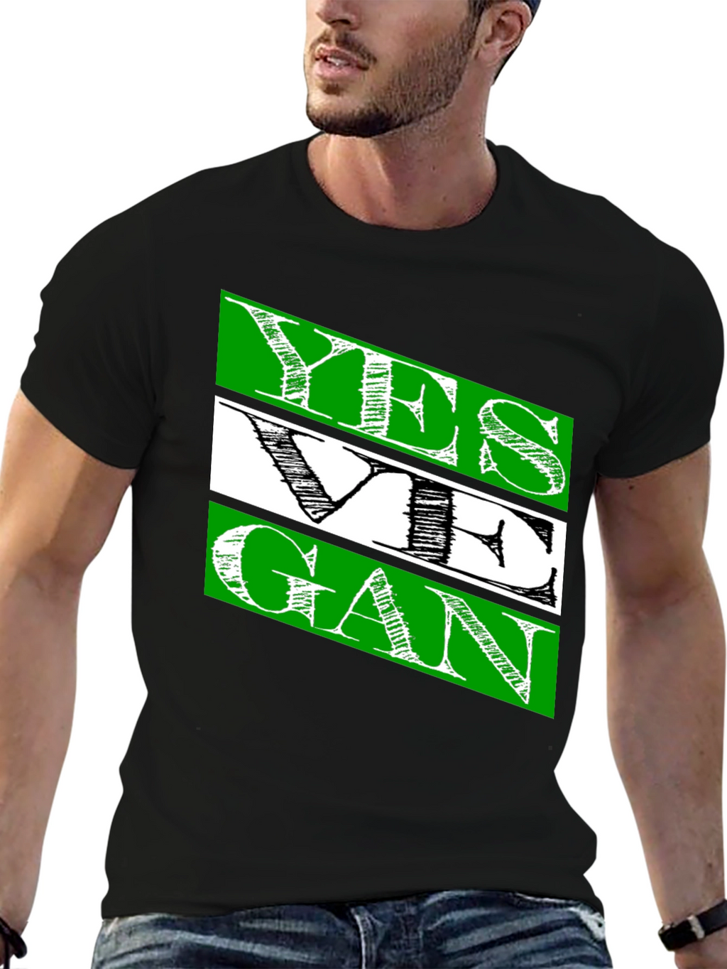 Yes We Gan T-Shirt | Mens Black Cotton Tee