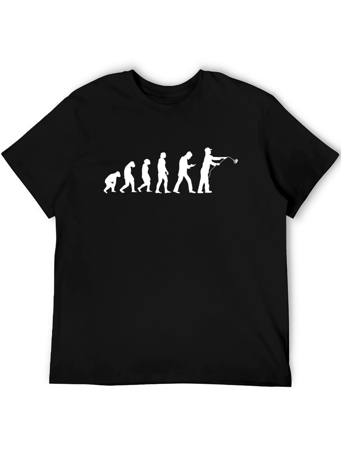Fishing Evolution T-Shirt - Black Tee