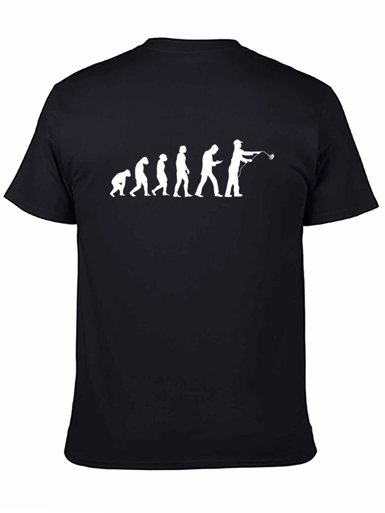 Fishing Evolution T-Shirt - Black Tee