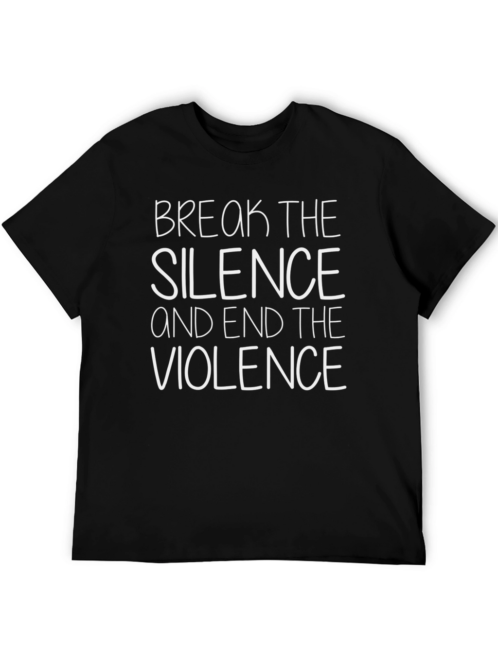 Break the Silence Graphic Tee - Black