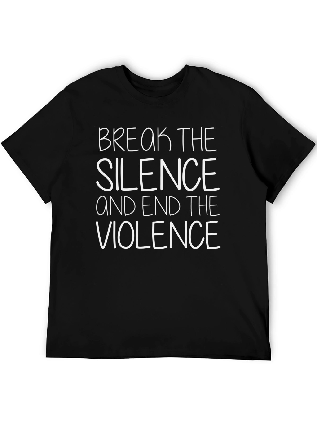 Break the Silence Graphic Tee - Black