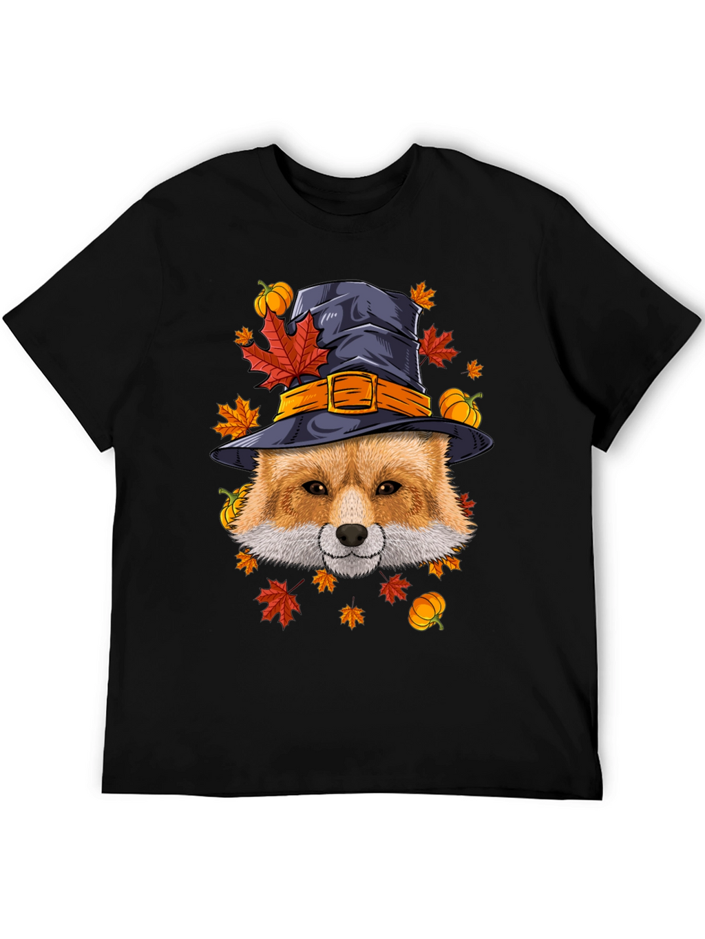 Fall Fox Witch Hat T-Shirt
