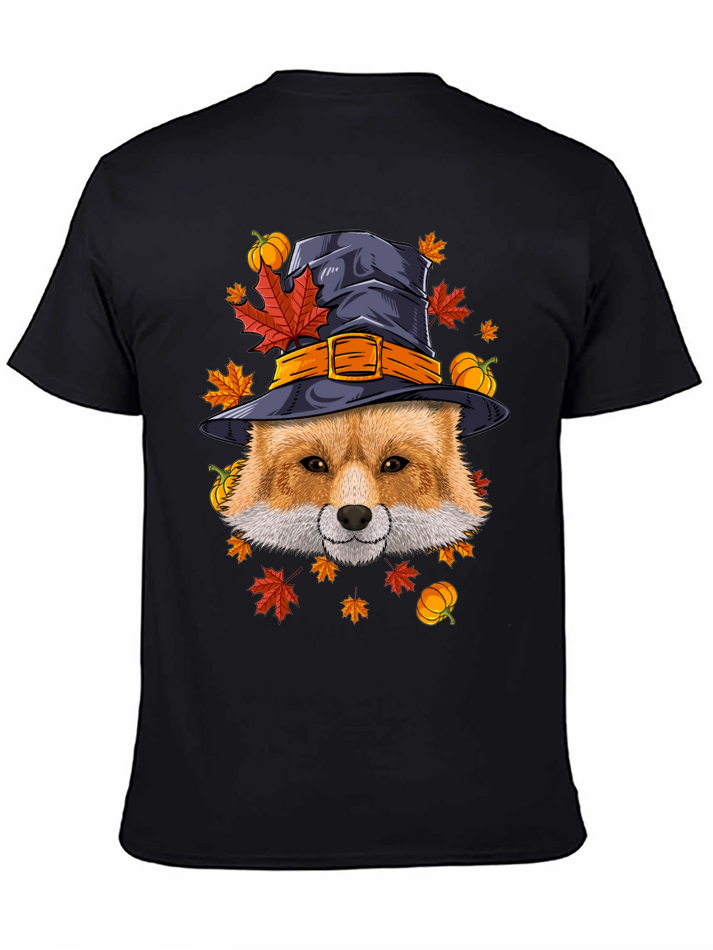 Fall Fox Witch Hat T-Shirt