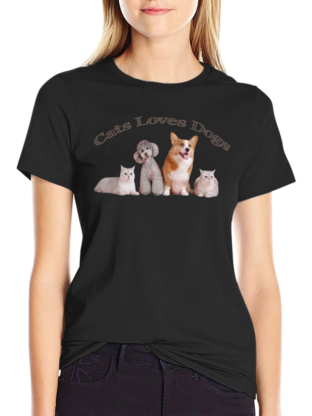 Cats Loves Dogs T-Shirt