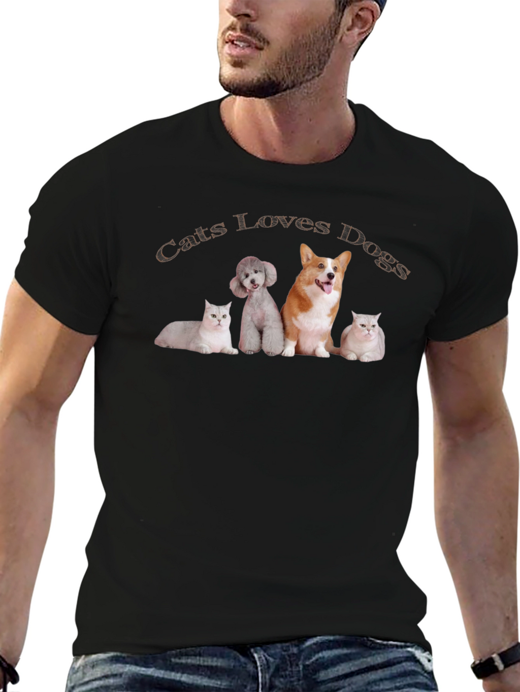 Cats Loves Dogs T-Shirt