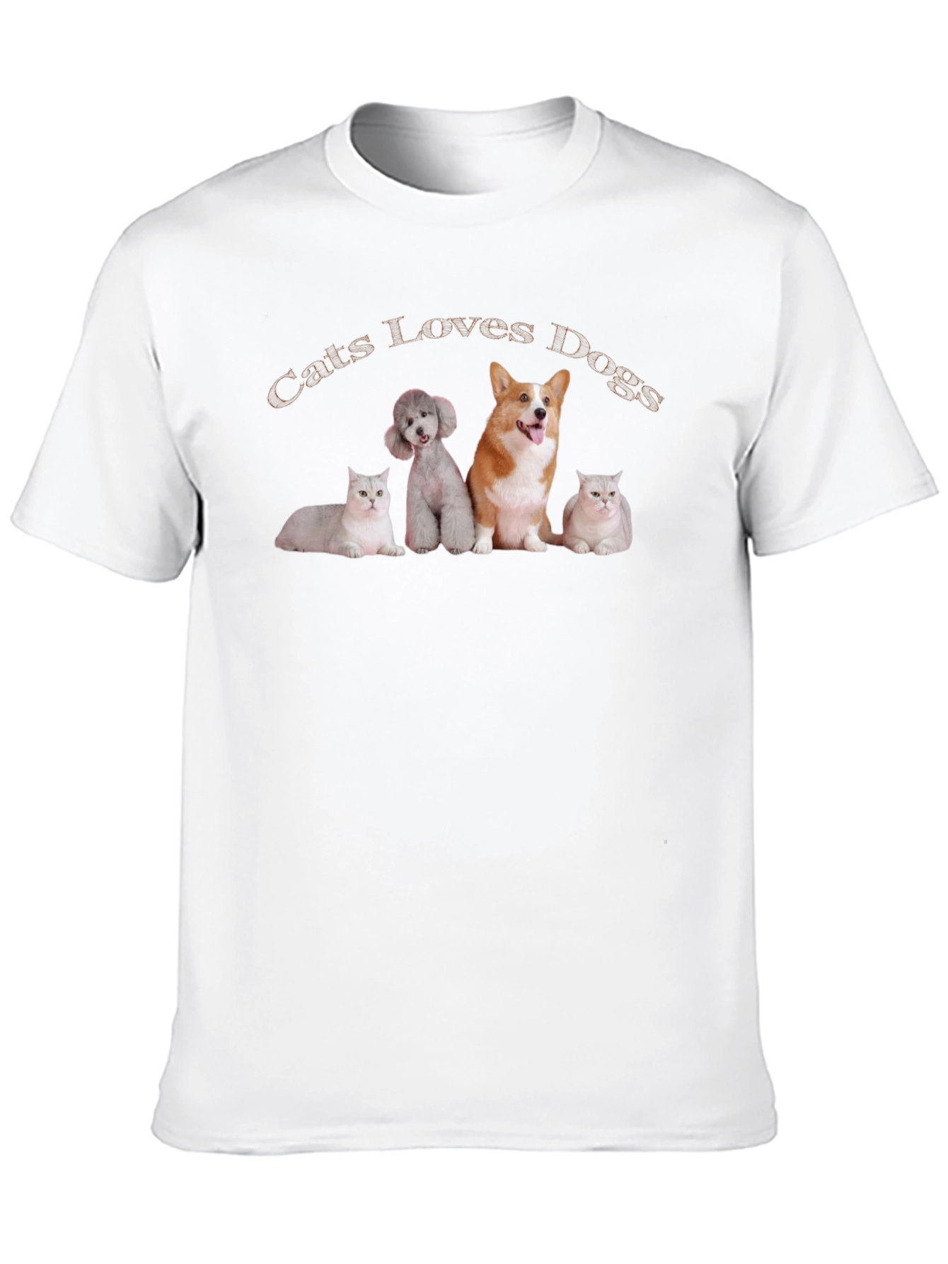 Cats Loves Dogs T-Shirt