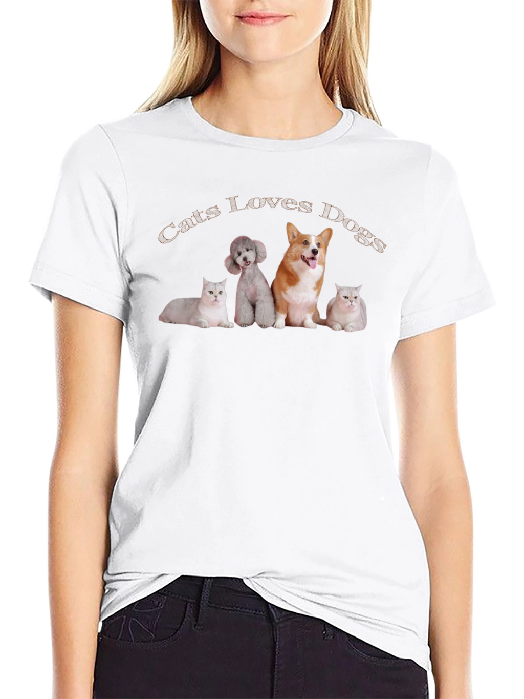 Cats Loves Dogs T-Shirt
