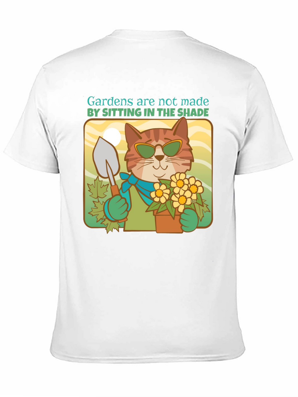 Gardening Cat T-Shirt - Funny Animal Tee