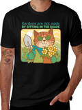Gardening Cat T-Shirt - Funny Animal Tee