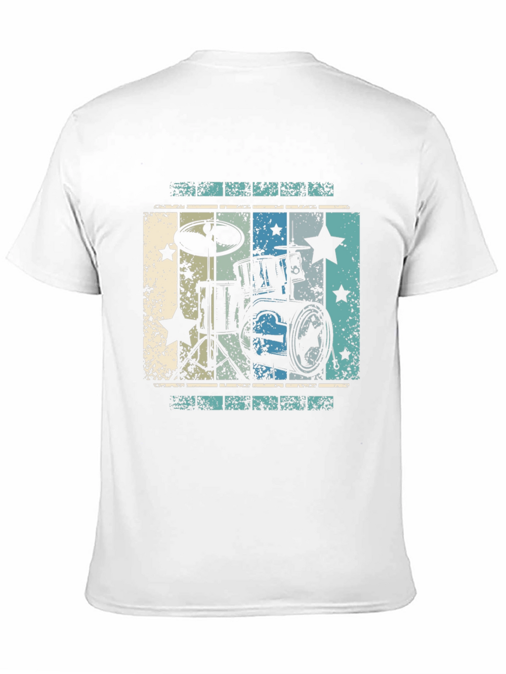 Retro Drum Set Graphic Tee