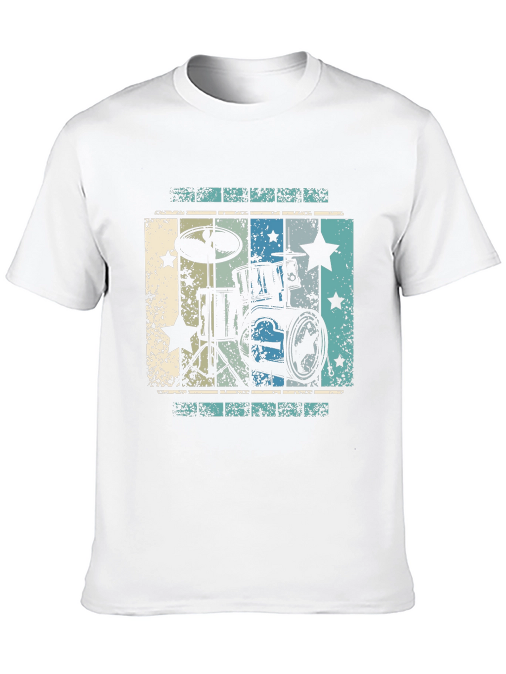 Retro Drum Set Graphic Tee