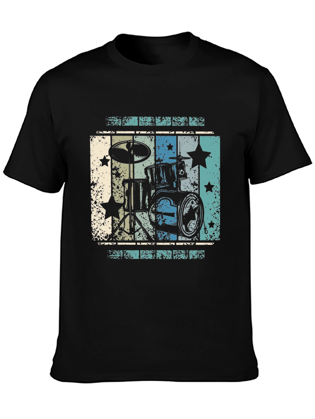 Retro Drum Set Graphic Tee