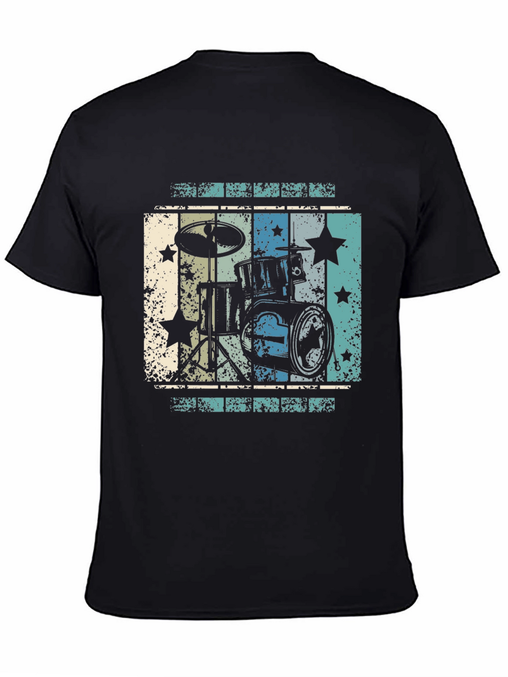 Retro Drum Set Graphic Tee