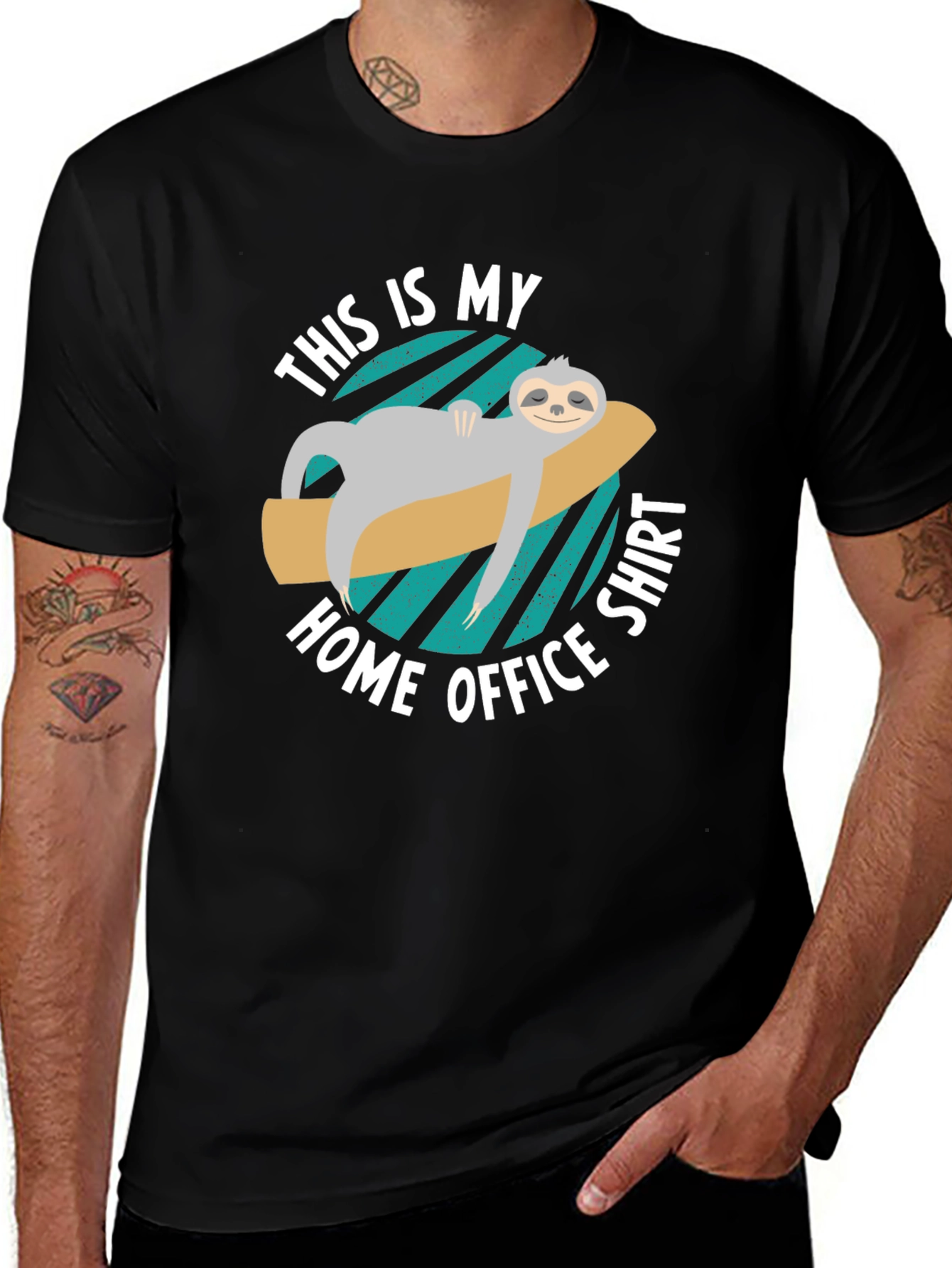 Funny Sloth Home Office Shirt - Comfortable Relaxed Fit