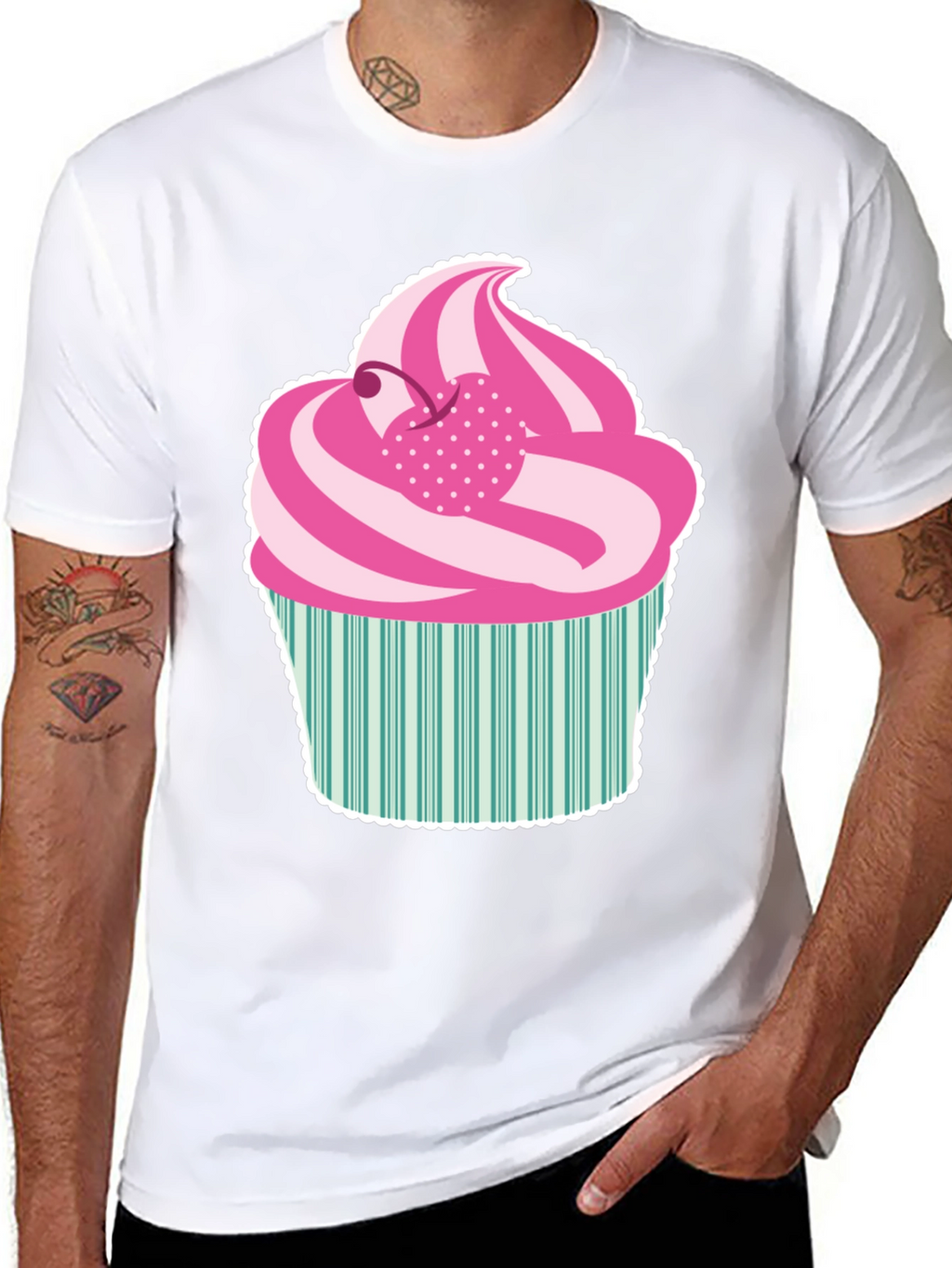 Fun Cupcake Graphic Tee - Sweet Style!