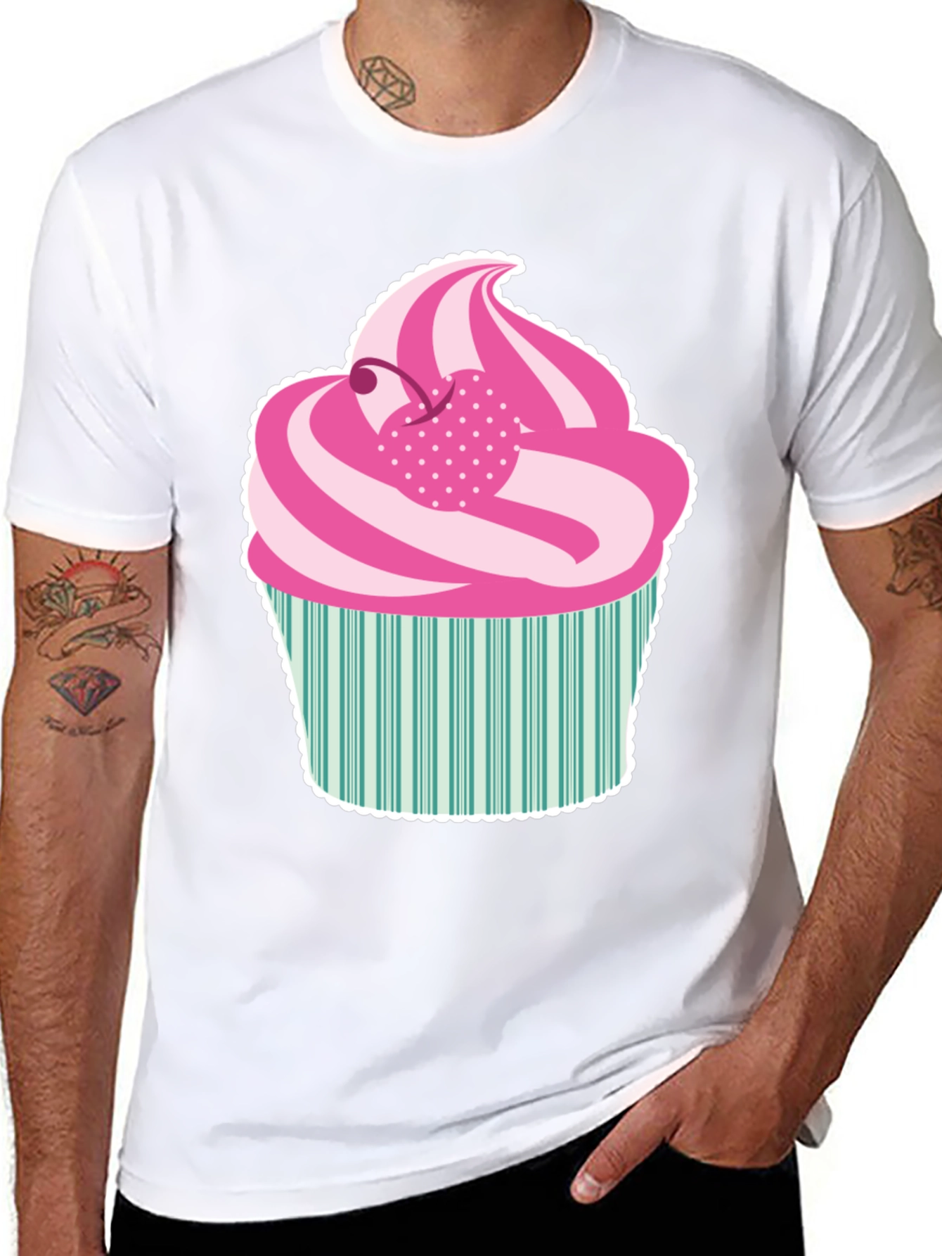 Fun Cupcake Graphic Tee - Sweet Style!