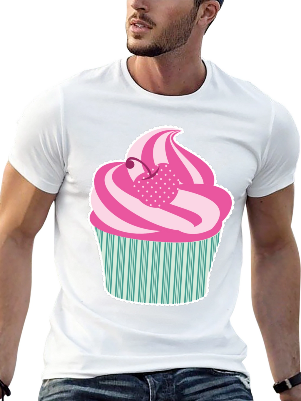 Fun Cupcake Graphic Tee - Sweet Style!
