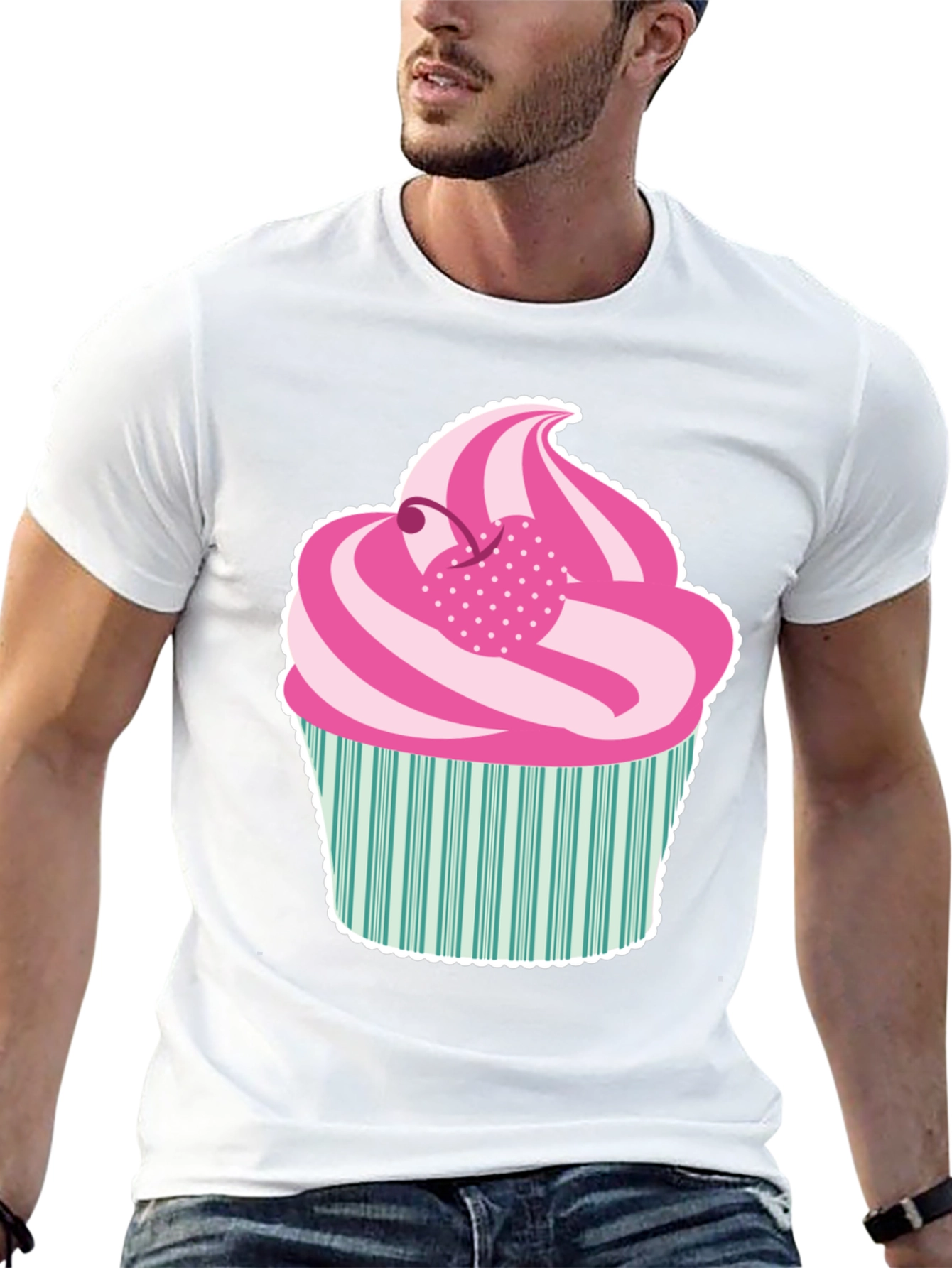 Fun Cupcake Graphic Tee - Sweet Style!