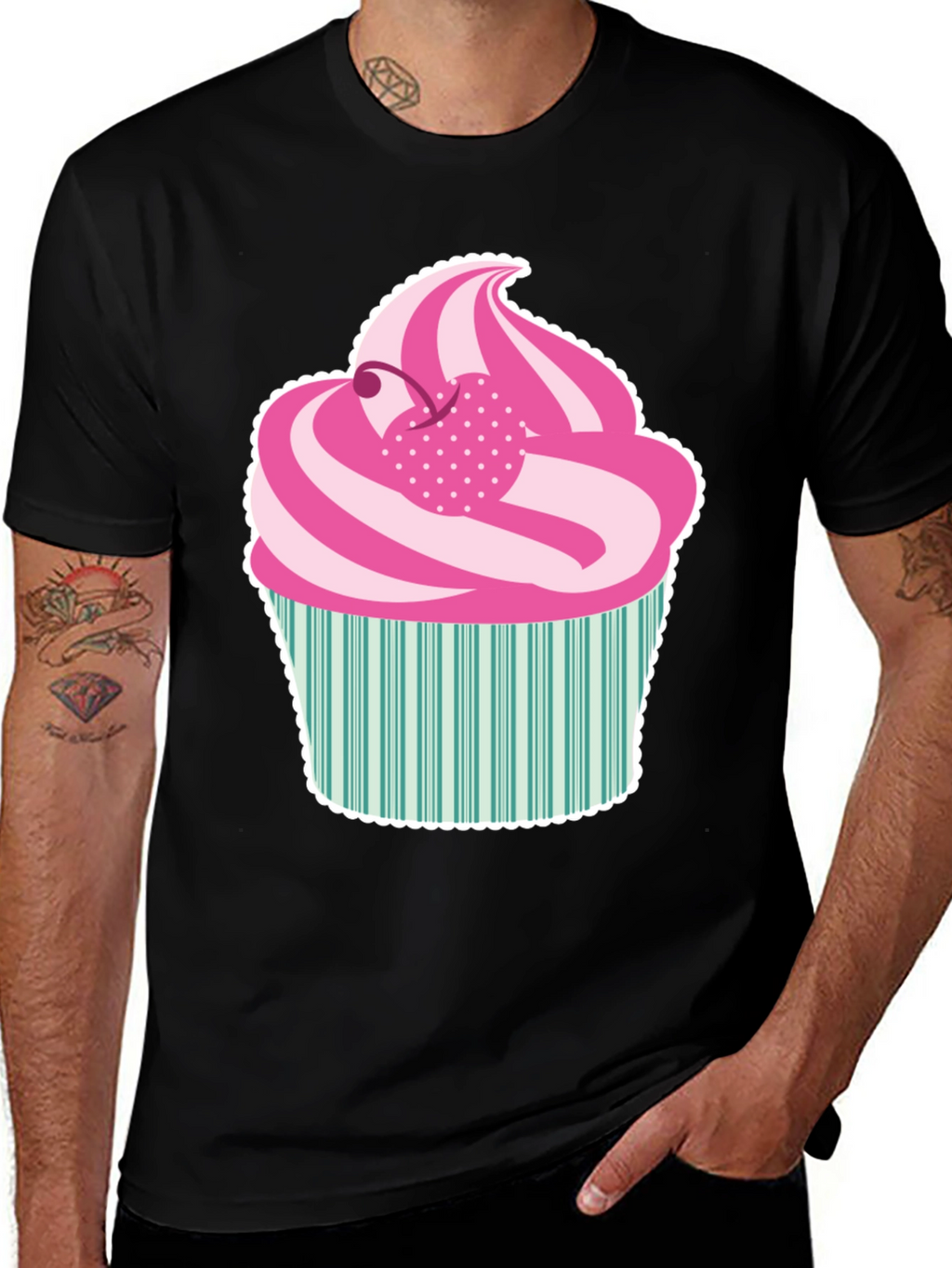 Fun Cupcake Graphic Tee - Sweet Style!