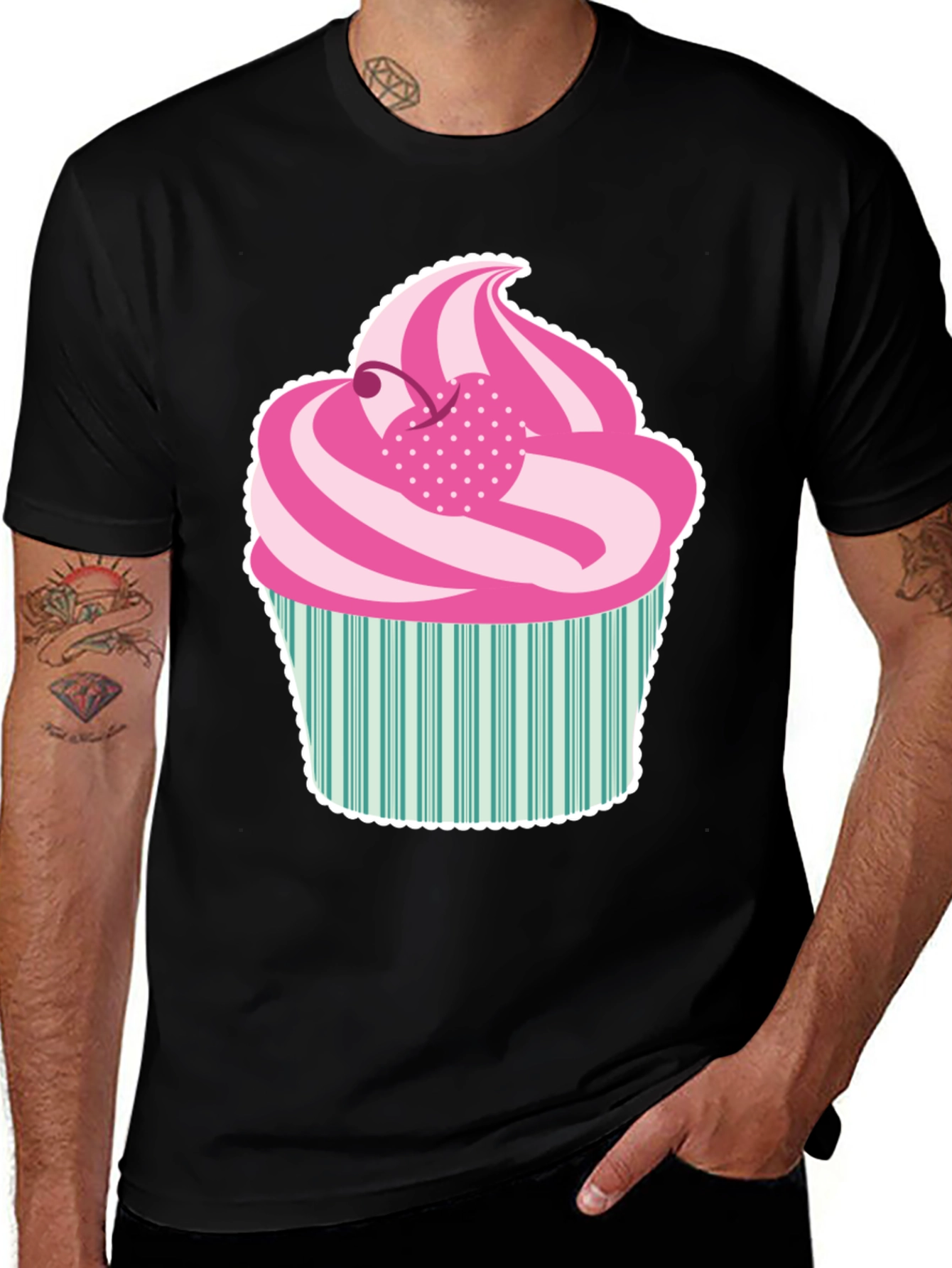 Fun Cupcake Graphic Tee - Sweet Style!