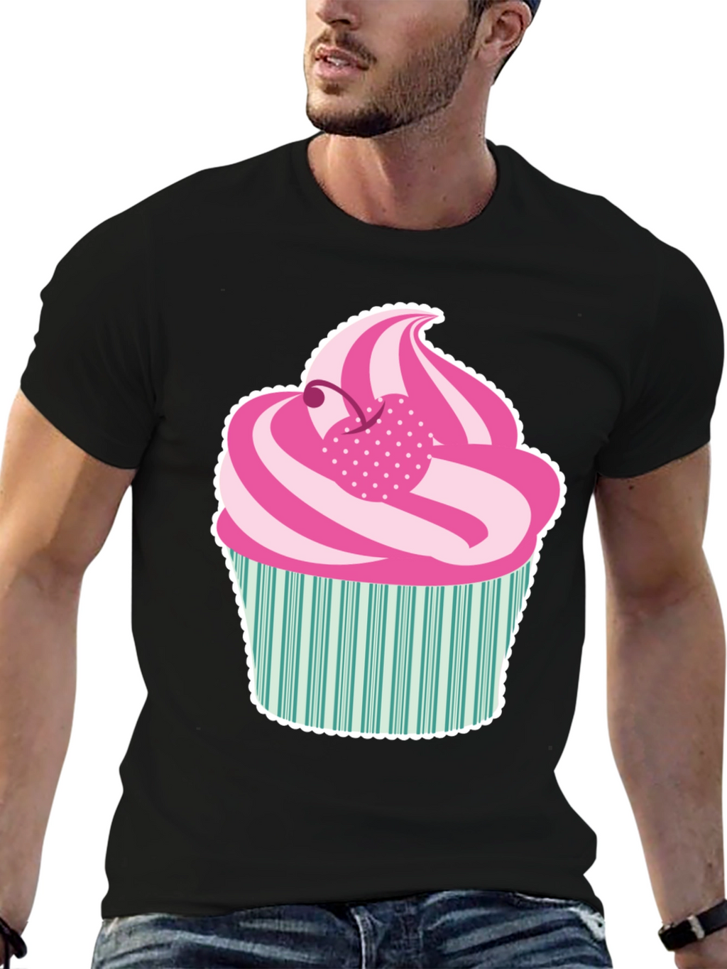 Fun Cupcake Graphic Tee - Sweet Style!